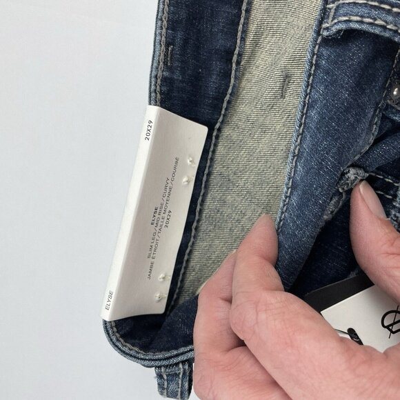 NWT Silver Jeans Elyse Slim Size 20 Inseam:29 (28) Indigo Blue - Picture 9 of 16